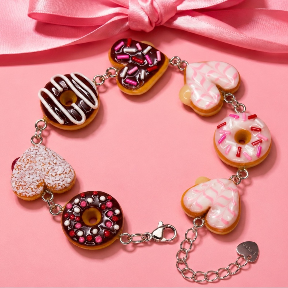 Donut Charm Bracelet - Handmade - Size O/S